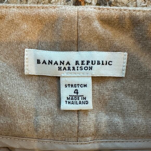 BANANA REPUBLIC Harrison Wool Blend Wide Leg Pants Size 4 Business Casual Luxe - Picture 9 of 11
